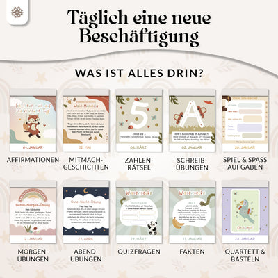 Abreißkalender für Kinder – 365 Tage Spiel, Spaß & Lernen - Jahresunabhängig